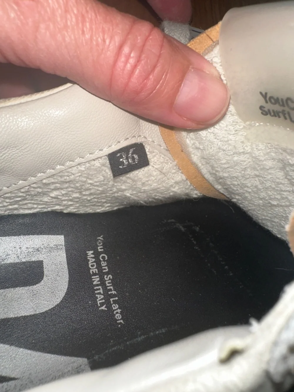 P448 suede colorblock